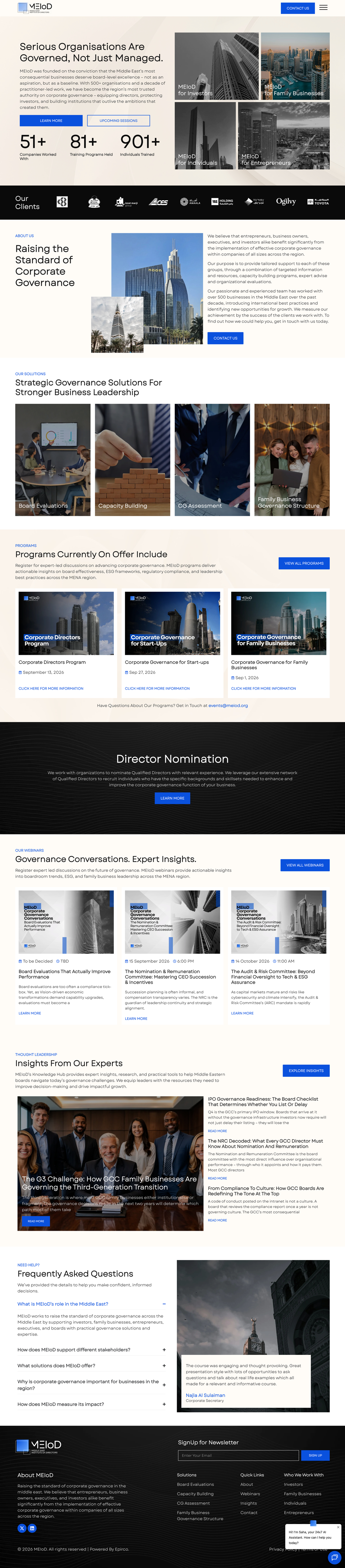 MEIOD — full website screenshot